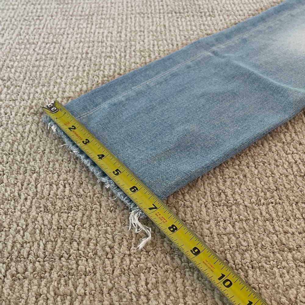 MOTHER Tomcat Ankle Fray in Kitty Corner Straight Leg light denim Jeans size 27 - Picture 8 of 14